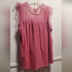 No Boundaries Pink Sleeveless Top